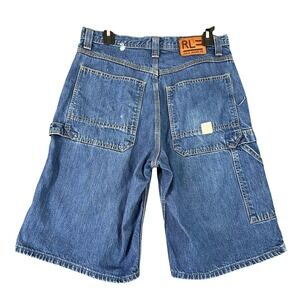 Polo Jeans Co Carpenter Shorts Mens‎ 30 Vintage Y2K Workwear Denim Ralph Lauren